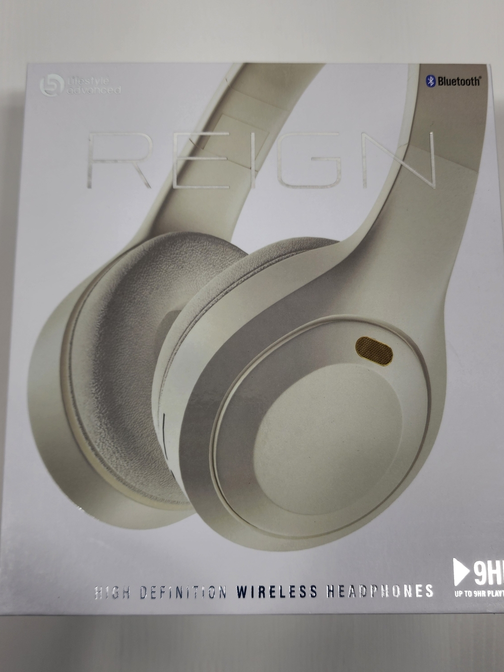 Reign Wireless Over-Ear Headphones - Cream/Gold Accents
